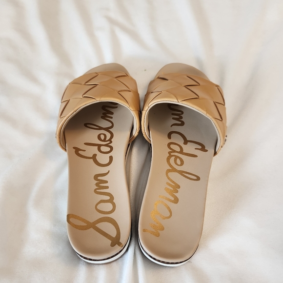 Sam Edleman sandal womens size 6 Adaley woven slide 1" platform open toe leather - Picture 4 of 10